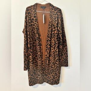 NWT Sanctuary Leopard Print Long Cardigan Sweater